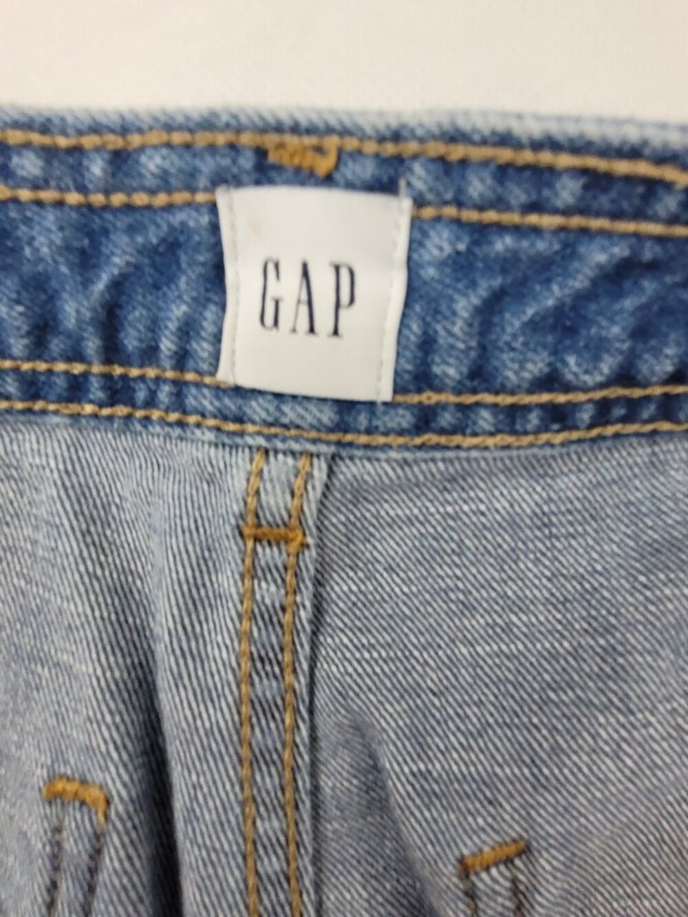 GAP Jeans Womens 4/27 Blue Stretch Denim High Rise Wide Leg Crop fits 29x26 - Picture 4 of 13